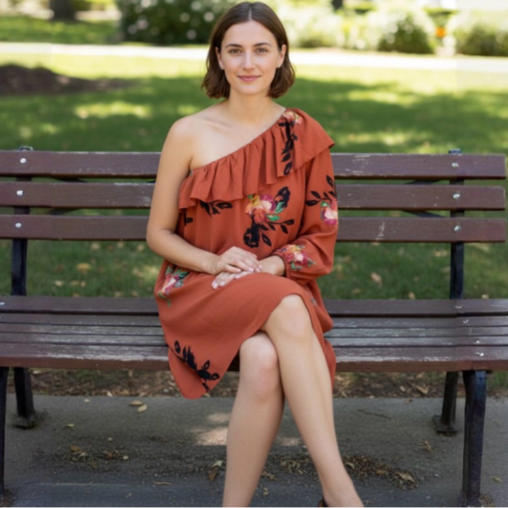 French Connection Delphine One Shoulder Dress